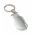 Golf Series Silver Golf Bag Key Chain